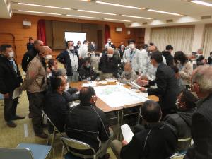 モデル地区での協議の様子