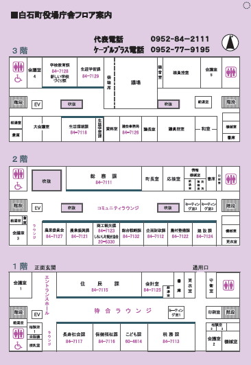 庁舎フロア案内